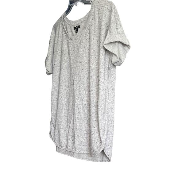 ALFANI DOLMAN CAP SLV PULL-OVER ROUND NECK TOP, WOMENS, XL, GREY WITH FLECKS - Picture 4 of 12